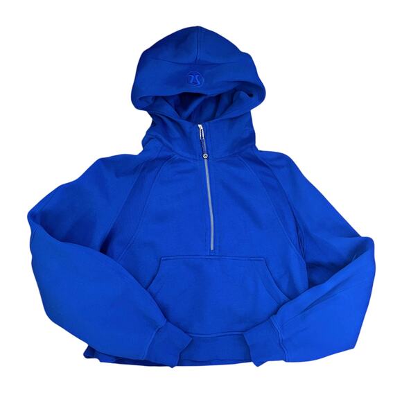 Lululemon Scuba Oversized Half-Zip Hoodie Cerulean Blue Size M/L - Picture 1 of 4